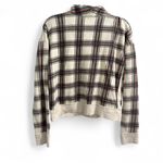 Free People  Plaid Quarter Zip Pullover Sweater- Size‎ Small Photo 1