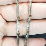 Victorian Simmons Gold Filled Watch Chain Choker Necklace 14.5" Art Deco Signed Silver Photo 5