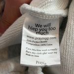 Praying white you matter don’t give up grey cuffed joggers sweatpants sz large Photo 10