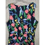 J. Crew Size 10 Dress Womens Floral Square Neck Sleeveless Colorful Lined Cotton Photo 9