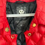 Anne Klein  Red Medium Packable Down feather Puffer lightweight Button Jacket‎ Photo 3