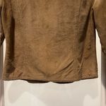Live a Little  Brown Suede Leather Jacket Blazer Size S Western Rustic Moto Chic Photo 6