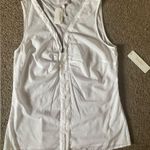 Neiman Marcus NWT  Laundry by Shelli Segal Zip-Up V-Neck Tank Top Photo 8