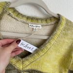 For Love & Lemons Celeste Twist Front Crop Sweater In Green Photo 9