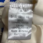 Pink Owl  Women’s Ivory & Blue Size Medium Dress Sleeveless Fit‎ & Flare Photo 5