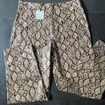 ZARA Coated Snake Print Pants Photo 2