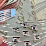 Handmade Handcrafted Natural Amethyst 925 Silver Stamped 8” Wrist Cuff Bracelet Photo 5