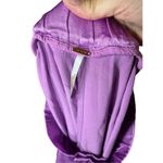 Free People Good Days Satin Trousers Wide Leg Pleating Purple Size XS Photo 7