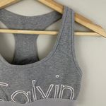 Calvin Klein Grey White Performance Intimates Sports Bra Photo 2