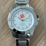 Jack Mason Clemson University Luxury Watch Stainless Bracelet Silver Dial Photo 2