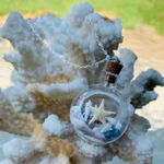 Sweet Lemons Real Miniature Seashells In Glass Bottle Necklace Photo 5