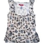 Anne Klein Y2K Floral Silk Sleeveless Blouse Size 4 Photo 0