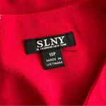 Slny  Illusion Cuff Sheath Dress in Red Midi Dress Petite Size 10 New with Tag Photo 12