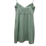 ZARA  Sage-Green Corset Mini Dress – Lace-Up Bust, Spaghetti Straps, Size M Photo 2