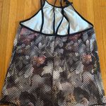 prAna  Balletic Tank in Black Digi Flower High Neck & Sweat Wicking, Size S Photo 6