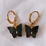 Handmade Black Butterfly Earrings Photo 0