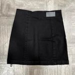 LF Carmar Black Double Zip Mini Skirt Size 25 Photo 1