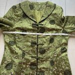 Green Floral and Medallion Print Oriental Jacket Size XXXL Size L Photo 6