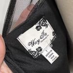 Way-In  Women's Black Embellished Mesh Tulle Fit & Flare Party Dress Size 7 Photo 5