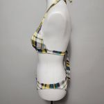Victoria's Secret  yellow plaid triangle bikini size small Photo 3