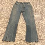 RE/DONE Redone Levis Reconstructed Patchwork Straight Leg / Flare High Rise Jeans Photo 0