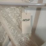 Aerie  Ivory Lace Wireless Bralette Bra Size 36D Lightly Padded Women's NWT‎ Photo 2