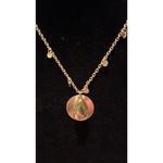 VICI Collection Gold Tone Necklace with Rhinestone Teardrop/Coin Pendant Photo 1