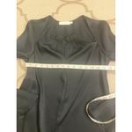 jonathan simkhai krishna top missing gold necklace, size XS, *Flawed Black Photo 6