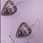 Olivia Rodrigo Guts World Tour Guitar Pick Inspired Earrings Purple Photo 2