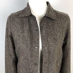 Yansi Fugel Reversible Wool/Silk Brown Jacket XS Photo 6