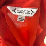 Nanette Lepore  Button Front Long Sleeve Tiered Sheer Shirt Dress Size 4 Photo 5