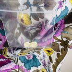 Talbots  Roll-up Long Sleeve Cotton FLORAL/POLKA DOT Blouse Sz S Multicolored‎ Photo 10