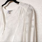 Elizabeth and James  Peplum Top Marshmallow Size XS Photo 3