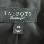 Talbots  Velvet Blazer Single Breasted Size 10 Dark Academia Goth Office Siren Photo 4
