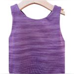 Athleta Conscious Space Dye Crop Top A-C Size Small Purple Photo 4