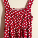 Cambridge Dry Goods Vintage Floral Button Back Midi Sundress Red sz 12 Cotton Photo 5
