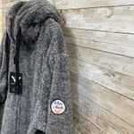 White Mark Cozy Collection Womens 2XL Jacket Gray Zip Hooded Sherpa Lounge NWT Size XXL Photo 7