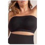 Brand New Truekind Women's Size 3XL Black Strapless Bandeau Bra Photo 1