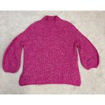 Anthropologie Pilcro Textured Tunic Wool Blend Pink Sweater Size M *Flaw Photo 1