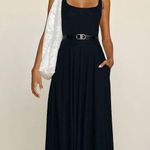 Reformation  Rou Knit Sleeveless Midi Dress in Black Jersey S Photo 1