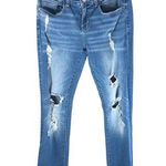 BKE Womens Stella Straight Jeans Distressed Low Rise Stretch 28Rx31.5 Photo 0