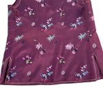 Vintage Embroidered Chinese Faux Silk Vest Medium Red Photo 5