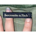 Abercrombie & Fitch NEW  Green Velvet VNeck Cropped Cami Tank Top Crop Top Size S Photo 4
