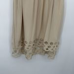 Bar III  Cream Smocked Short Sleeve Dress Mini Size Medium Coquette Photo 2