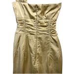 Nanette Lepore Champagne Vegan Silk La Marocain Knot So Fast Cocktail Hoco Dress Photo 4