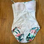 Tommy Bahama Tommy Bahama White Tropi-Calling Bandeau Womens Swimsuit Size 2 Photo 6