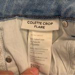 Paige Colette Crop Flare Raw Hem in Folklore Wash Jeans Size 25 Photo 3