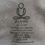 Phat Buddha One Size Greenwich grey seamless glittery racerback sports/yoga bra Photo 3