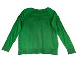 LOL Vintage Christmas Sweater Womens Large Green Oh Deer Pullover Crew Neck Photo 1
