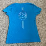 SeaWorld Neon Sign Turquoise Tee Shirt Blue Size XL Photo 1